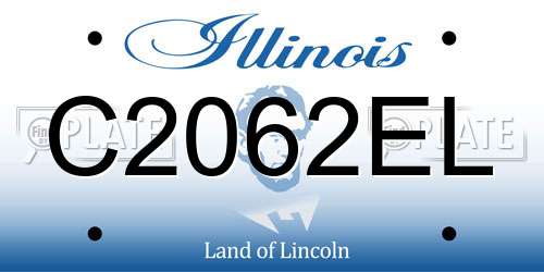C2062EL Illinois License Plate