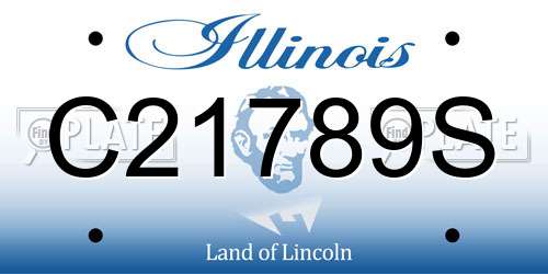 C21789S Illinois License Plate