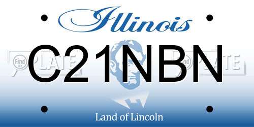 C21NBN Illinois License Plate