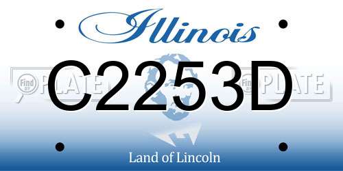 C2253D Illinois License Plate