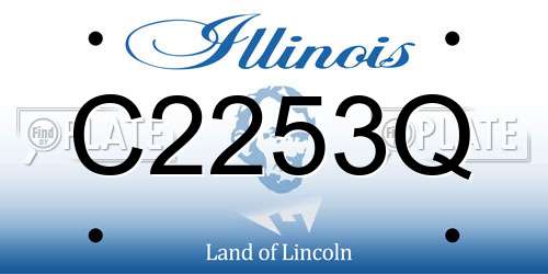 C2253Q Illinois License Plate