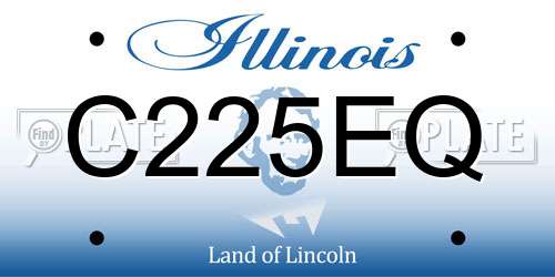 C225EQ Illinois License Plate
