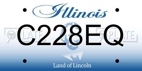 C228EQ Illinois License Plate