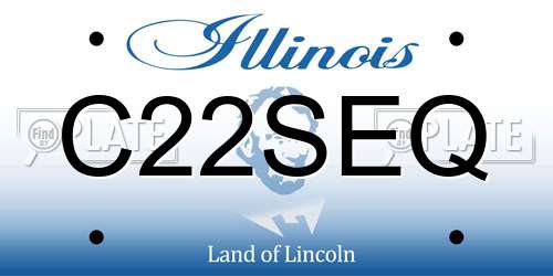 C22SEQ Illinois License Plate