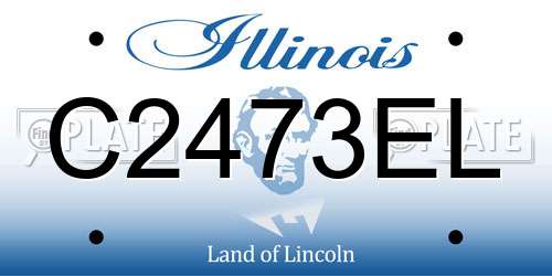 C2473EL Illinois License Plate