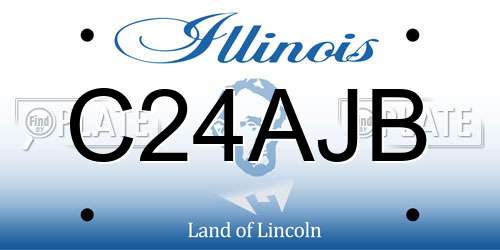 C24AJB Illinois License Plate