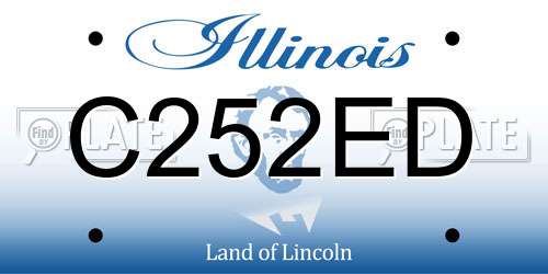 C252ED Illinois License Plate