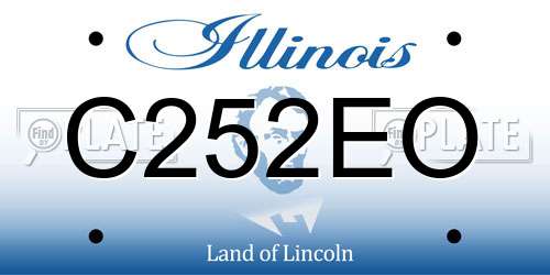 C252EO Illinois License Plate
