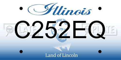 C252EQ Illinois License Plate