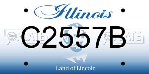 C2557B Illinois License Plate