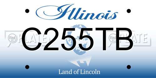 C255TB Illinois License Plate