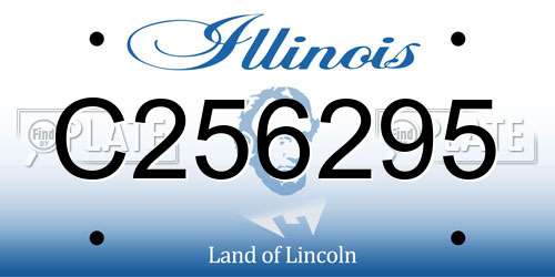 C256295 Illinois License Plate