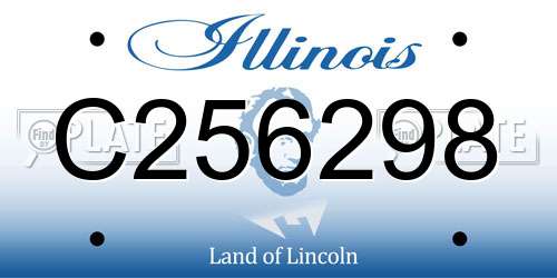 C256298 Illinois License Plate