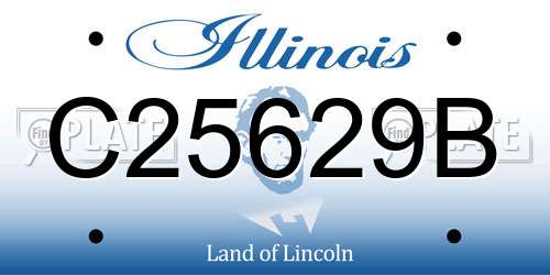 C25629B Illinois License Plate