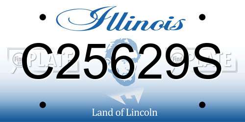 C25629S Illinois License Plate