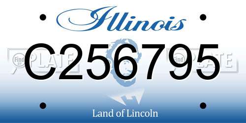 C256795 Illinois License Plate