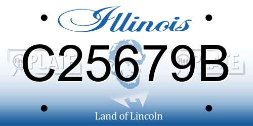 C25679B Illinois License Plate