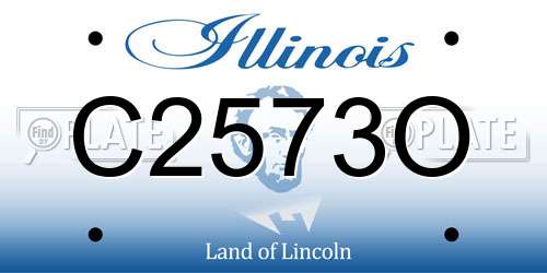 C2573O Illinois License Plate