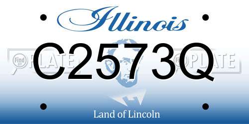 C2573Q Illinois License Plate