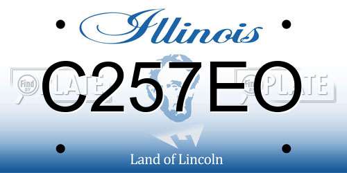 C257EO Illinois License Plate