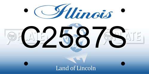 C2587S Illinois License Plate