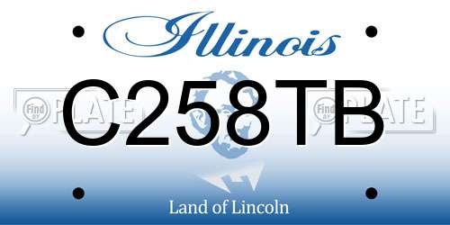 C258TB Illinois License Plate