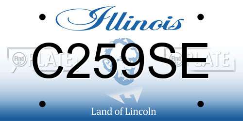 C259SE Illinois License Plate