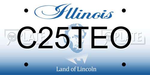 C25TEO Illinois License Plate