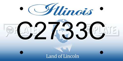 C2733C Illinois License Plate