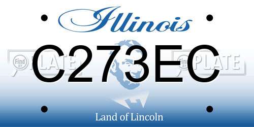 C273EC Illinois License Plate