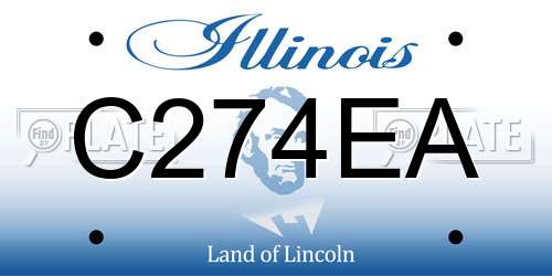 C274EA Illinois License Plate