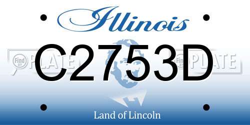 C2753D Illinois License Plate