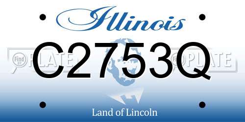 C2753Q Illinois License Plate