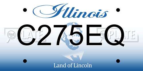 C275EQ Illinois License Plate
