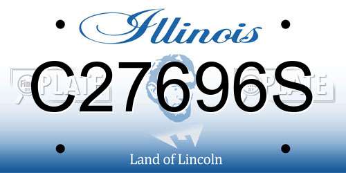 C27696S Illinois License Plate