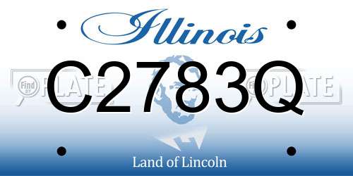 C2783Q Illinois License Plate