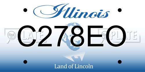 C278EO Illinois License Plate
