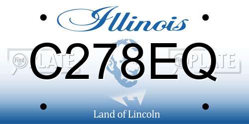 C278EQ Illinois License Plate