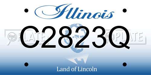 C2823Q Illinois License Plate