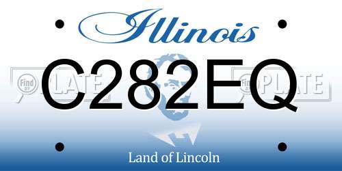 C282EQ Illinois License Plate