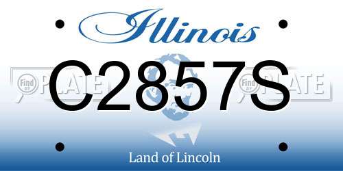 C2857S Illinois License Plate