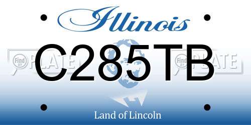 C285TB Illinois License Plate