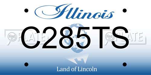 C285TS Illinois License Plate