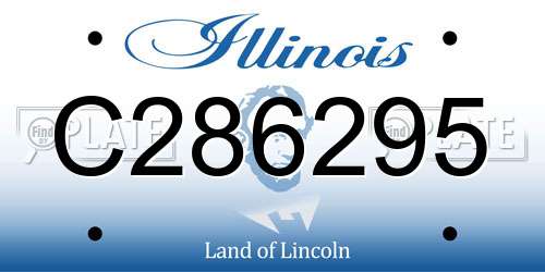 C286295 Illinois License Plate
