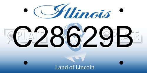C28629B Illinois License Plate