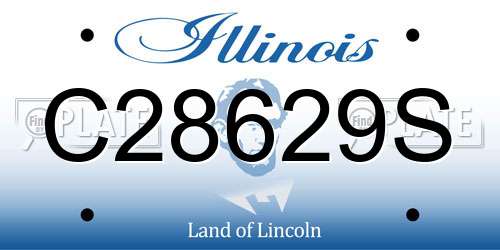 C28629S Illinois License Plate