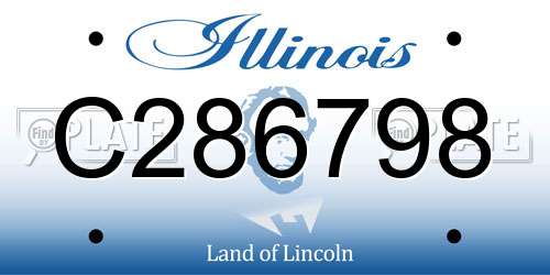 C286798 Illinois License Plate