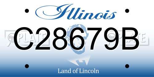 C28679B Illinois License Plate
