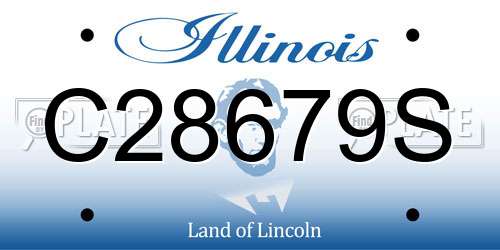 C28679S Illinois License Plate