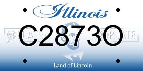 C2873O Illinois License Plate